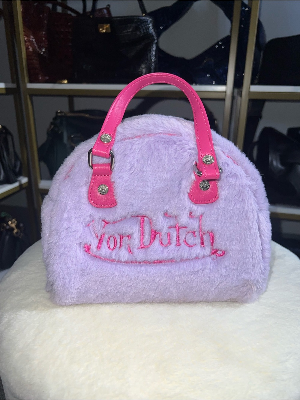 Von Dutch pink and purple bowling bag 🩷💜